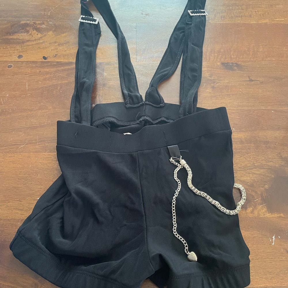 Shorts with Suspenders Attached